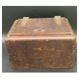 Vintage The Jewett Humidor Buffalo NY Wooden