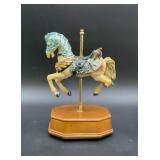Vintage Carousel Horse Music Box Figurine with