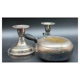 2 Vintage Glastonbury Silverplated Candlestick