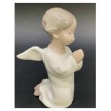 Lladro #4538 Kneeling Praying Angel Porcelain