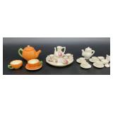 Vintage Miniature Tea Set Collection Lot  Lefton
