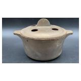 Vintage Cast Iron Potato Baker Roaster Pot with