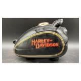 Harley-Davidson Black Ceramic Piggy Bank