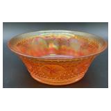 Vintage Marigold Carnival Glass Daisy & Button
