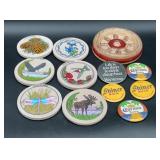 Colorado Souvenir Coasters, Beer Advertising Pins