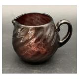 UV GLOW Vintage Amethyst Purple Art Glass