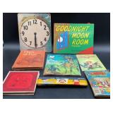 Vintage Children's Books, Teaching Clock, Pop-Up
