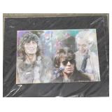 Celebrity Portrait Art Print of Mick Jagger & The