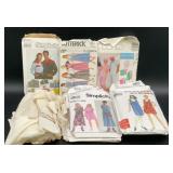 Vintage Sewing Patterns, Fabric & Trim Assortment