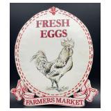 Chad Barrett Metal Fresh Eggs Farmers Market