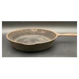 Vintage Hammered Cast Iron Skillet with Pour