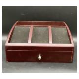 Vintage Wooden Jewelry Display Organizer with
