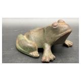 Vintage Cast Iron Frog Doorstop or Garden Figure
