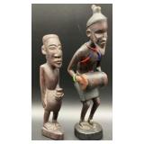 Vintage Hand Carved African Tribal Ebony Wood