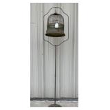 Antique Metal Bird Cage Floor Lamp Stand with UV