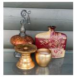 Decorative Home Dï¿½cor Lot with Floral Vase,