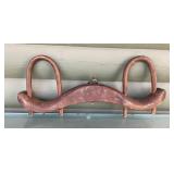 Vintage wooden oxen yoke, 13.5 inches tall x 30