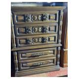 Vintage Mediterranean Revival 5-Drawer Chest of