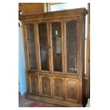 Vintage Singer Furniture Oak Lighted Display