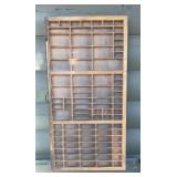 Vintage Wooden Printers Type Case Drawer
