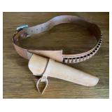 Smith & Wesson Logo Leather Cartridge Belt &