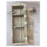 Antique Telegraph Sounder Relay in Wooden Wall
