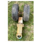 Heavy Duty Dual-Wheel Tow Bar Assembly w/ Lunette