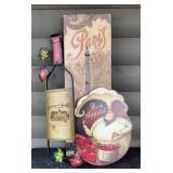 French Country Wall Dï¿½cor Paris thick wooden sign