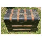 Vintage Steamer Trunk / Antique Storage Chest