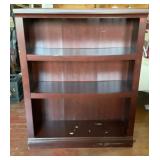 2 Dark Cherry Finish Open Bookcase Display S