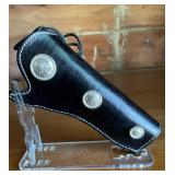 Custom Western Revolver Holster w/ Silver Conchos