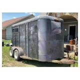 Tandem Axle Enclosed Livestock Trailer, Horse