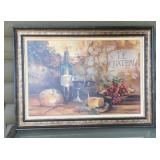 Mark Haynes ï¿½Le Chateauï¿½ Framed Still Life Wine &