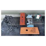Cast Iron Fleur-de-Lis Cookbook Stand 10in tall,