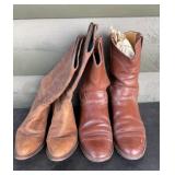 2 pairs of cowboy boots. Justinï¿½s 7.5B and