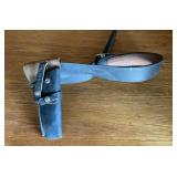 Western Style Leather Gun Belt & Holster, Size 36