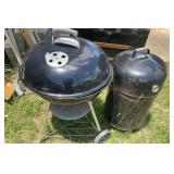 Weber Kettle Charcoal Grill & Weber Smokey