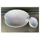 Vintage Iridescent Seashell Serving Dishes,
