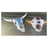 Southwestern Style Decorative Longhorn Skull Wall