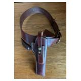 Leather Cartridge Belt & Holster Rig w/ (holster
