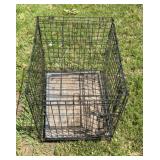 Folding Wire Dog Crate Pet Kennel Cage w/