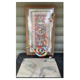 Southwestern Textile Print, Abstract Face Print,