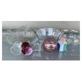 Group of Assorted Decorative Glassware Including