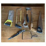 Mixed Hand Saw & Hatchet Lot