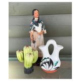 Southwestern Pottery Vase Signed LaToya Jemez