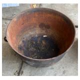 Antique Cast Iron Wash Kettle Cauldron Pot with