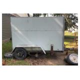 Double Axle Enclosed Trailer 9 ft by 77 in wide