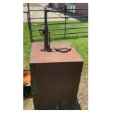 Vintage Farm Fuel Tank with Hand Crank Fuel