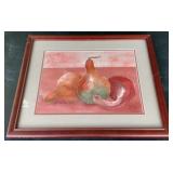 Signed Vera Allbritton Framed Watercolor Still