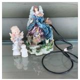 Electric Angel & Cherub Tabletop Water Fountain